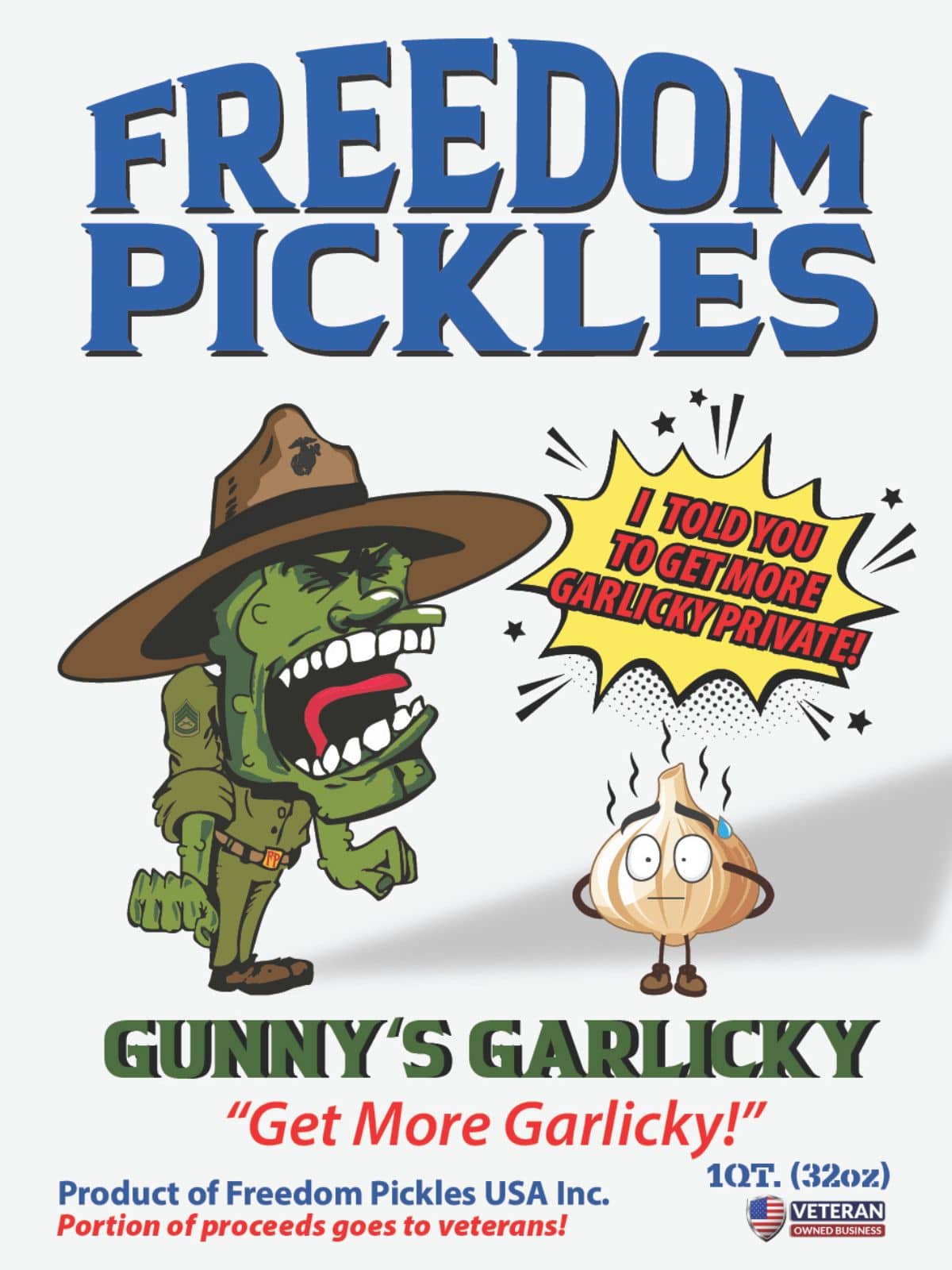 Gunnys Garlicky - Bold Garlic Pickles