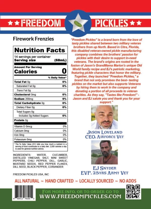 Firework Frenzies – Hot N' Spicy Pickles
